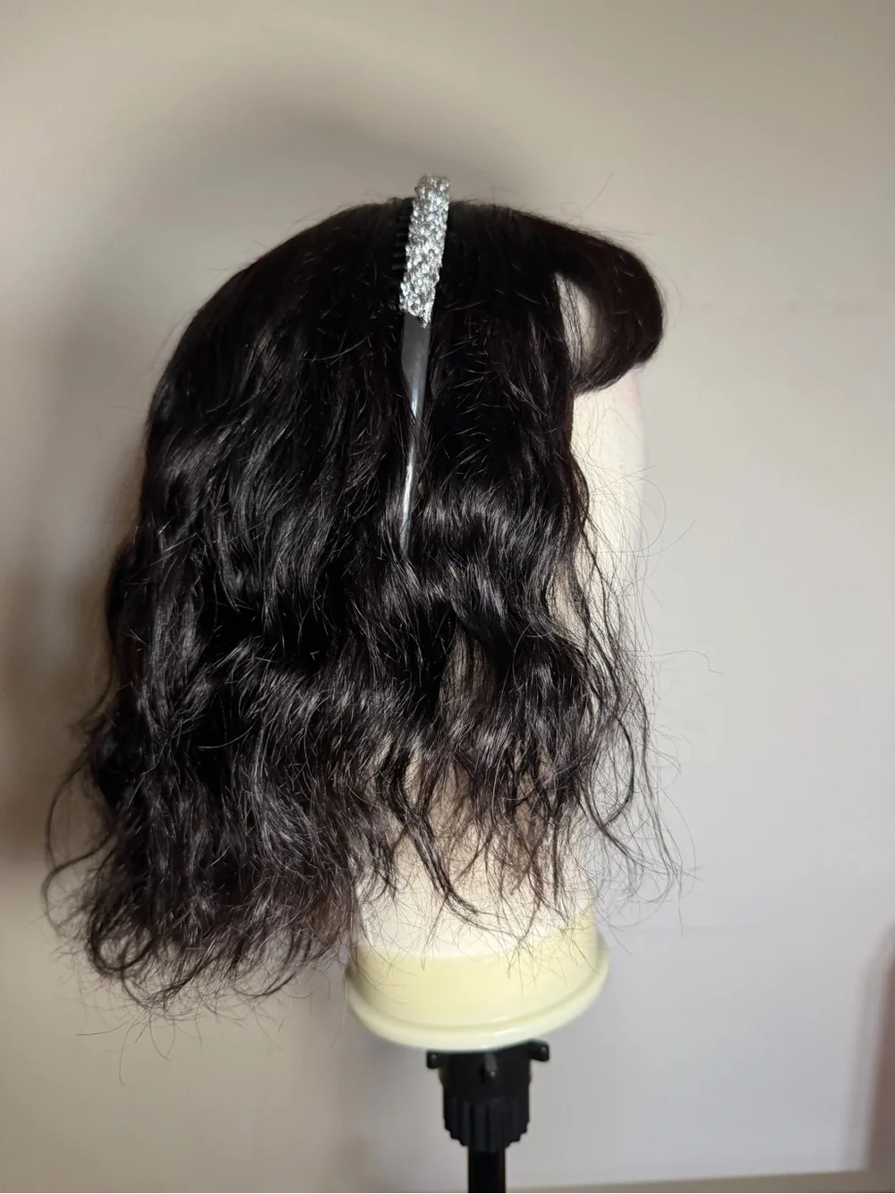 Custom 10” Human Hair Bang Wig – Ready to Wear